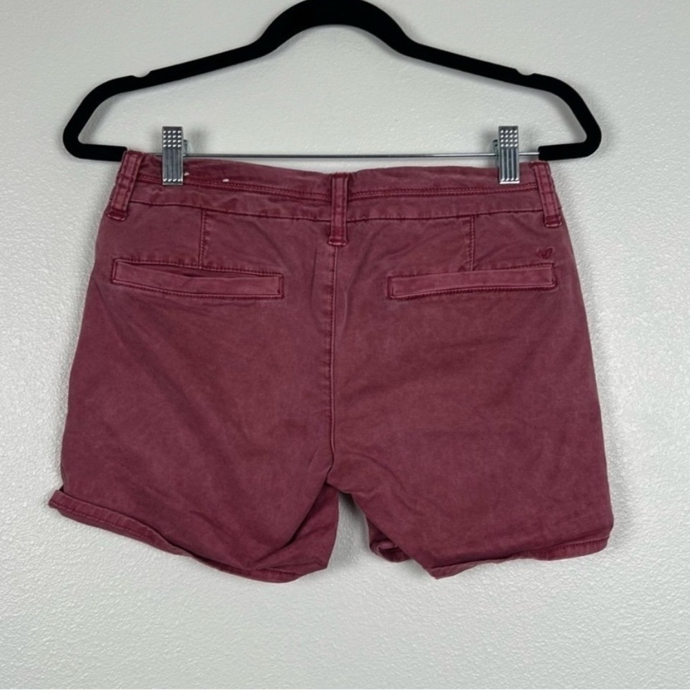 American Eagle Maroon Shorts Sz‎ 2 - Picture 4 of 5